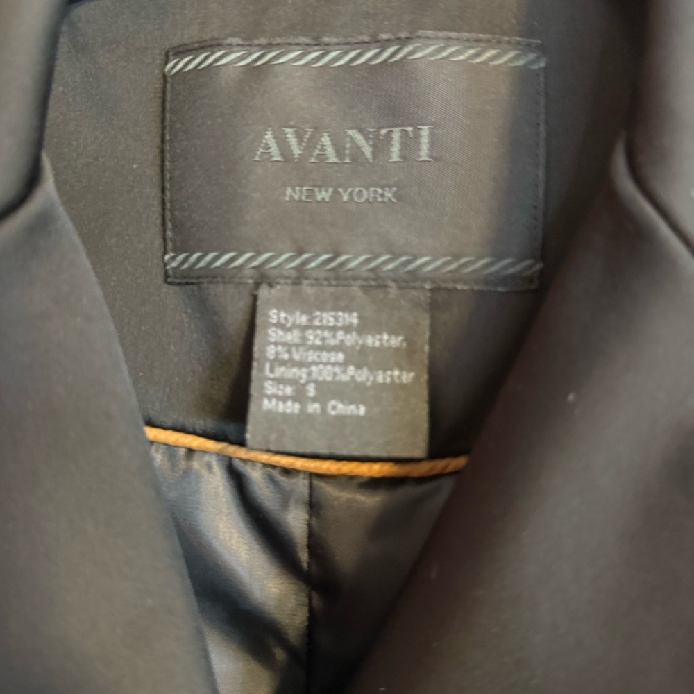 Avanti Black Trench Coat - Picture 2 of 5